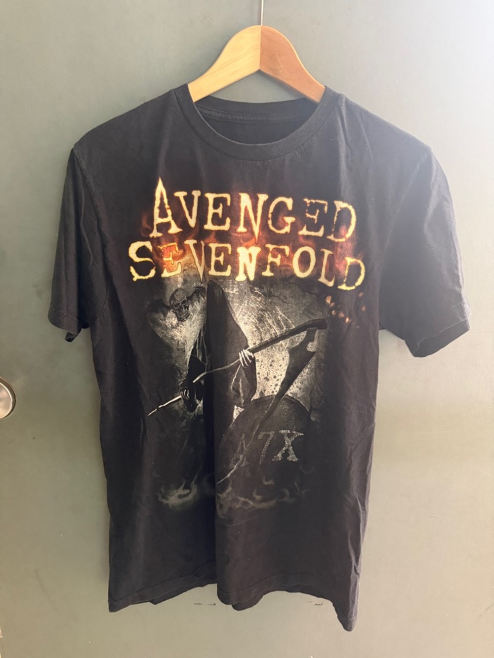 Avenged Sevenfold A7X Grim Reaper Graphic T Shirt Black